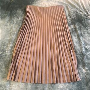 J Crew Gwyneth Pleated Skirt in Warm Boulder - M